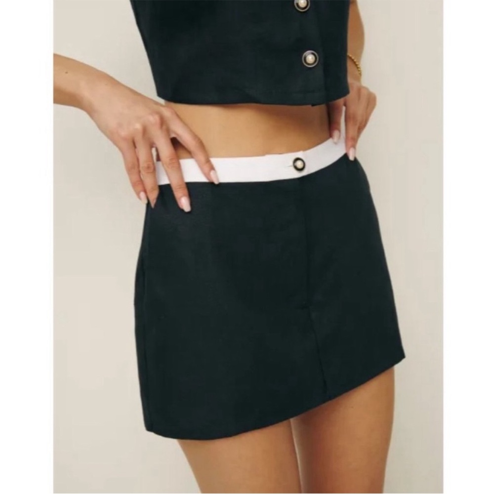 Reformation Linen Roxy Skirt
